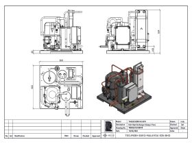 Tecumseh EVO-Aqua Water Cooled Condensing Unit R404A TAG2525ZBR-HE 3 Phase