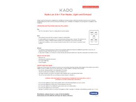 kado lux 3 in 1 heat lamp white