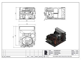 Tecumseh HTA Condensing Unit 1/5hp R404A MHBP AET4425ZHR-FZ1A