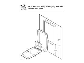 Specification Sheet - Koala Baby Change Table Horizontal Stainless Steel Surface Mounted