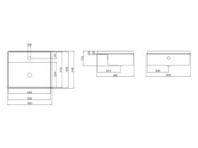 Alape Step Flush Mounted Basin 1 Taphole 500mm White from Reece