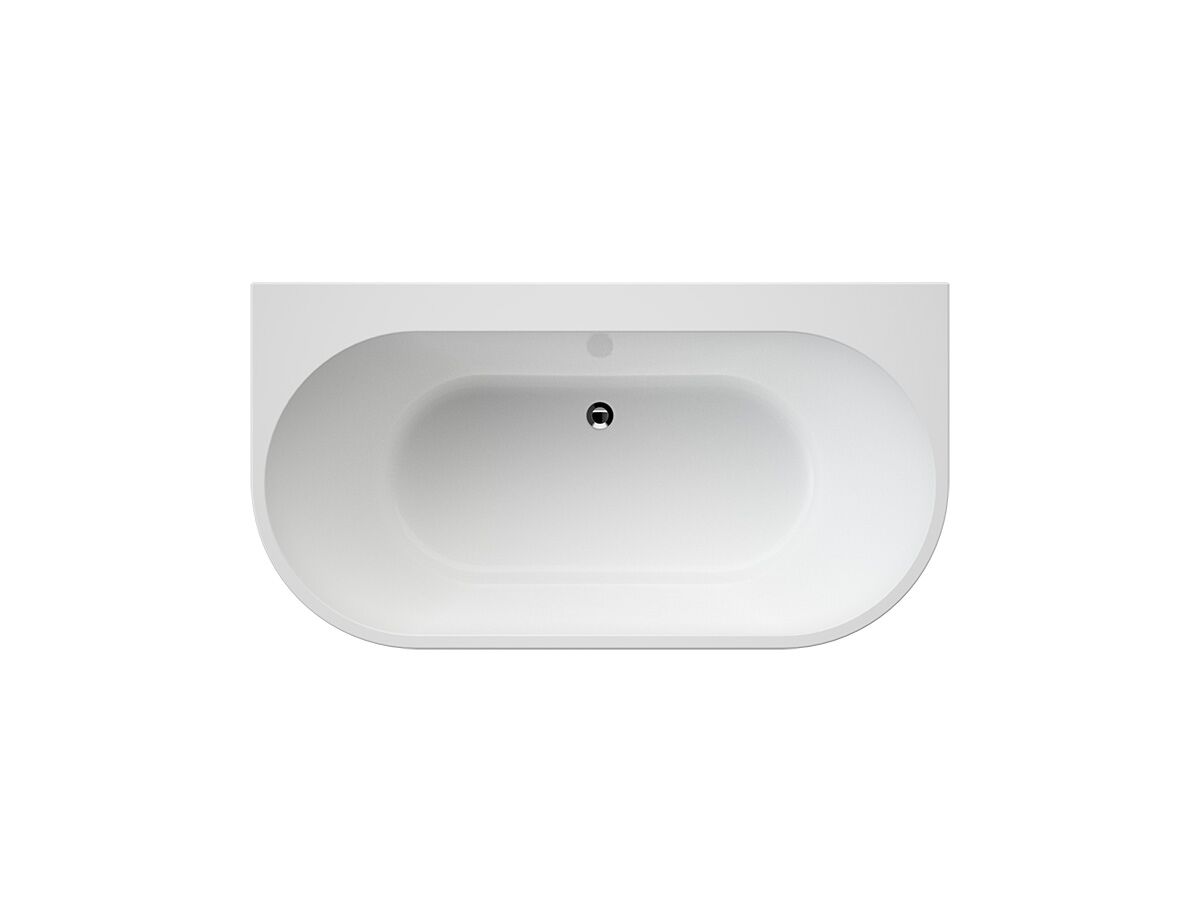 Aura Back To Wall Freestanding Bath 1400 White