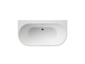 Aura Back To Wall Freestanding Bath 1400 White