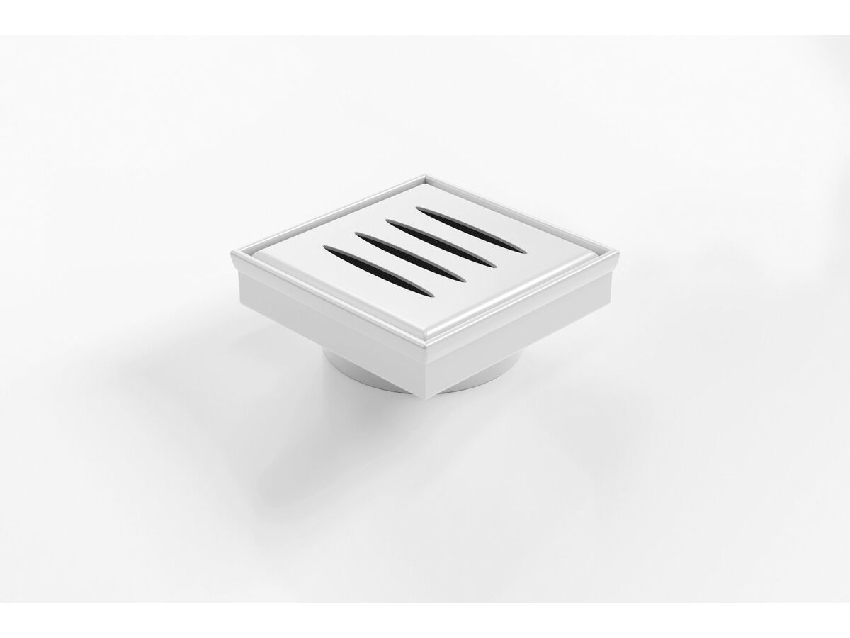 Kado Lux Oval Floor Waste 97mm DN80 Matte White from Reece