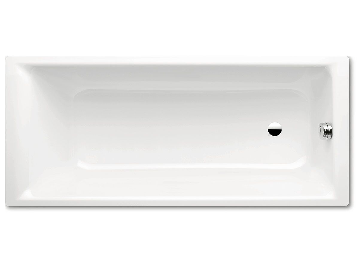 Kaldewei Puro Inset Bath with Overflow 1800mm x 800mm White and Chrome