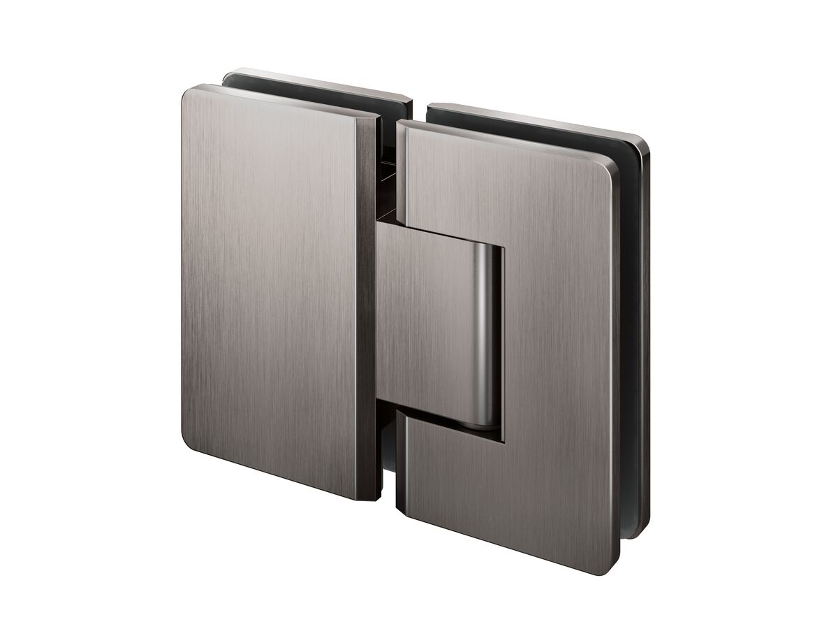 Kado Lux Frameless Shower Screen Hinges (2) Brushed Gunmetal