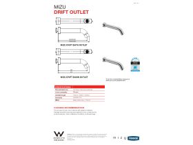 Technical Guide - Mizu Drift Curved Wall Bath Set 160mm Chrome