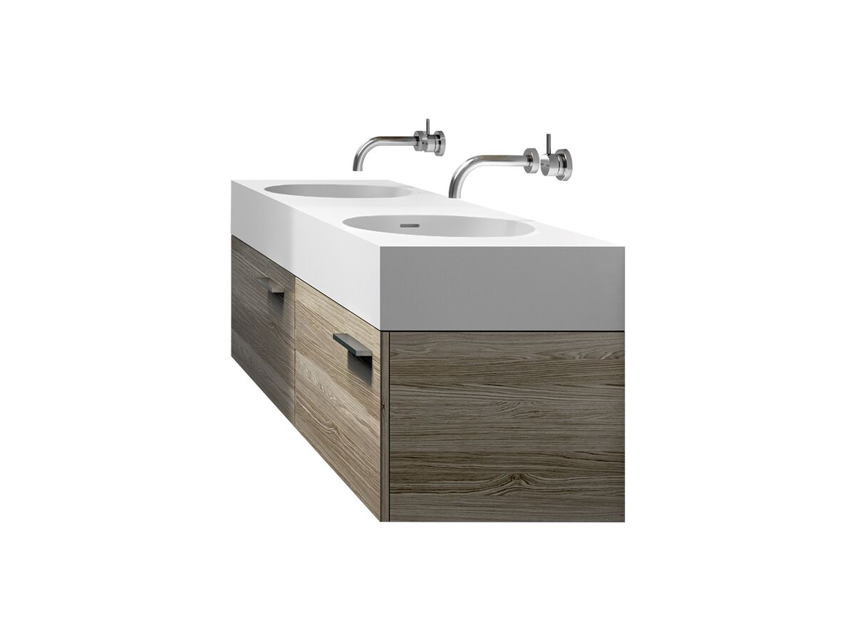 Neo Slimline 1400mm Wall Hung Vanity Unit Maison Oak from Reece