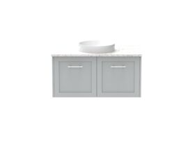 Kado Lux All Door 900mm Centre Bowl Wall Hung Caesarstone