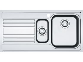 Franke Rapid RPX651 1 1/3 Bowl Inset Sink Right Hand Bowl Left Hand Drainer Stainless Steel
