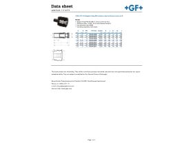 Data Sheet - Cool-Fit 4.0 Adaptor Fitting PE to Stainless Steel with loose union nut G
