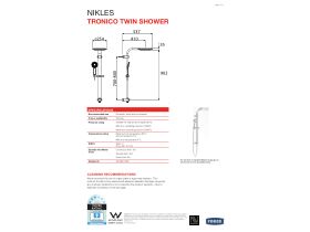 Technical Guide - Nikles Tronico Twin Shower Chrome (3 Star)