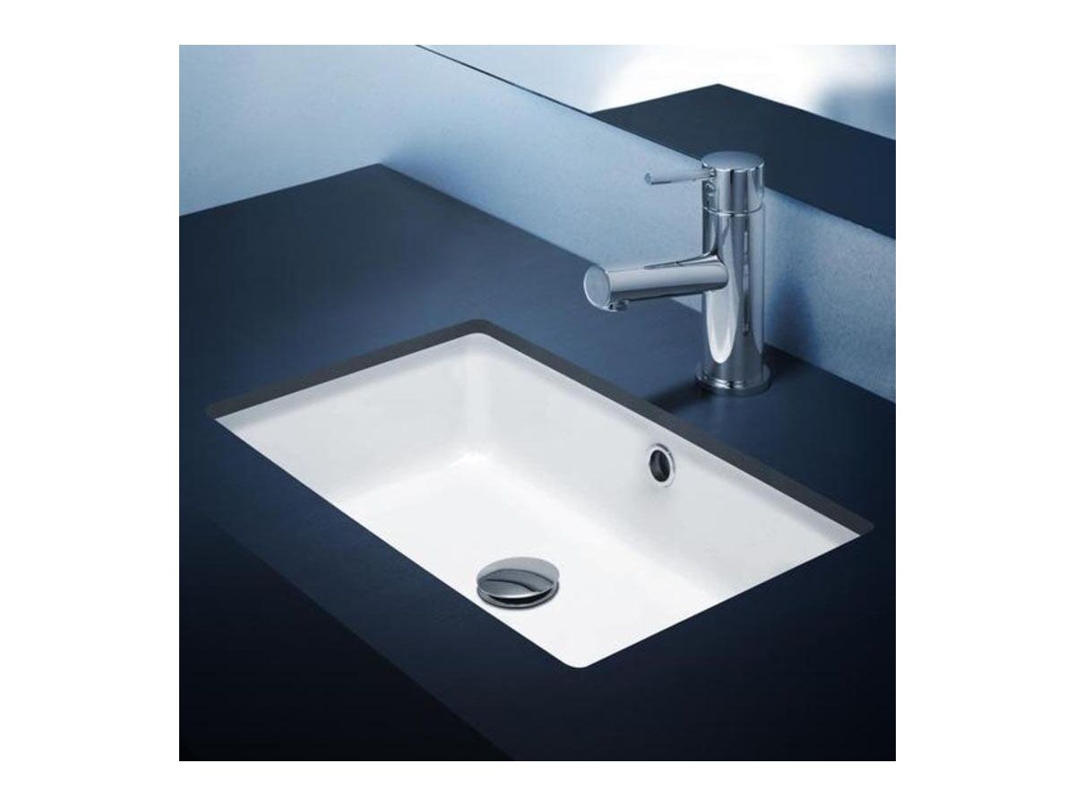 Caroma Cube Undercounter Basin with Overflow 500mm White