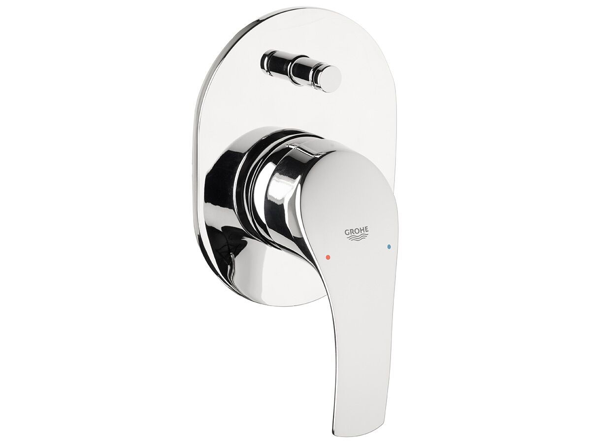 GROHE Eurosmart New Shower / Bath Mixer Tap with Diverter Chrome from Reece