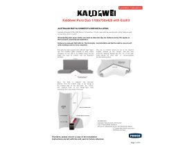 Installation Instructions - Kaldewei Puro Duo 1700x750x420 with ExaFill