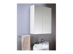 Rifco Tasman Double Mirror Cabinet 700mm x 750mm Double White