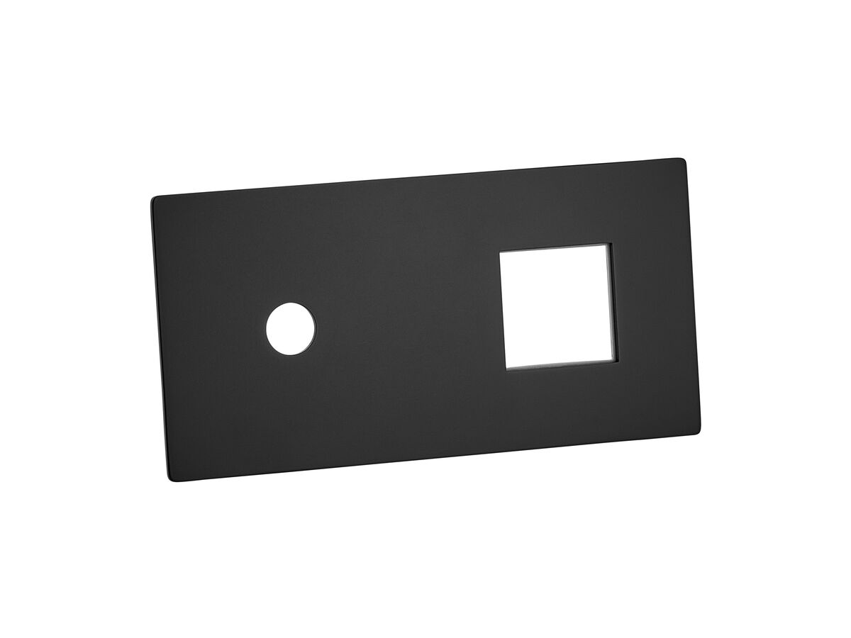 Mizu Bloc MK2 Wall Mixer Tap Cover Plate Matte Black
