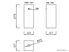 Sharps Disposal Box Yellow Lockable