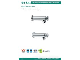 Installation Instructions - RBA Rio Wall Mount Self Closing Tap Chrome (6 Star)