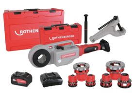 Rothenberger Battery Supertronic 2000E Pipe Threader Set (includes 8AH battery & charger)