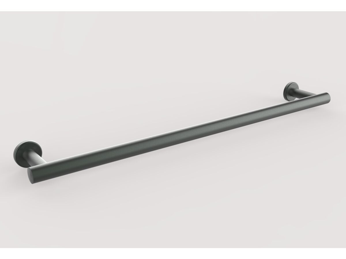 Mizu Drift Single Towel Rail 600mm Brushed Gunmetal