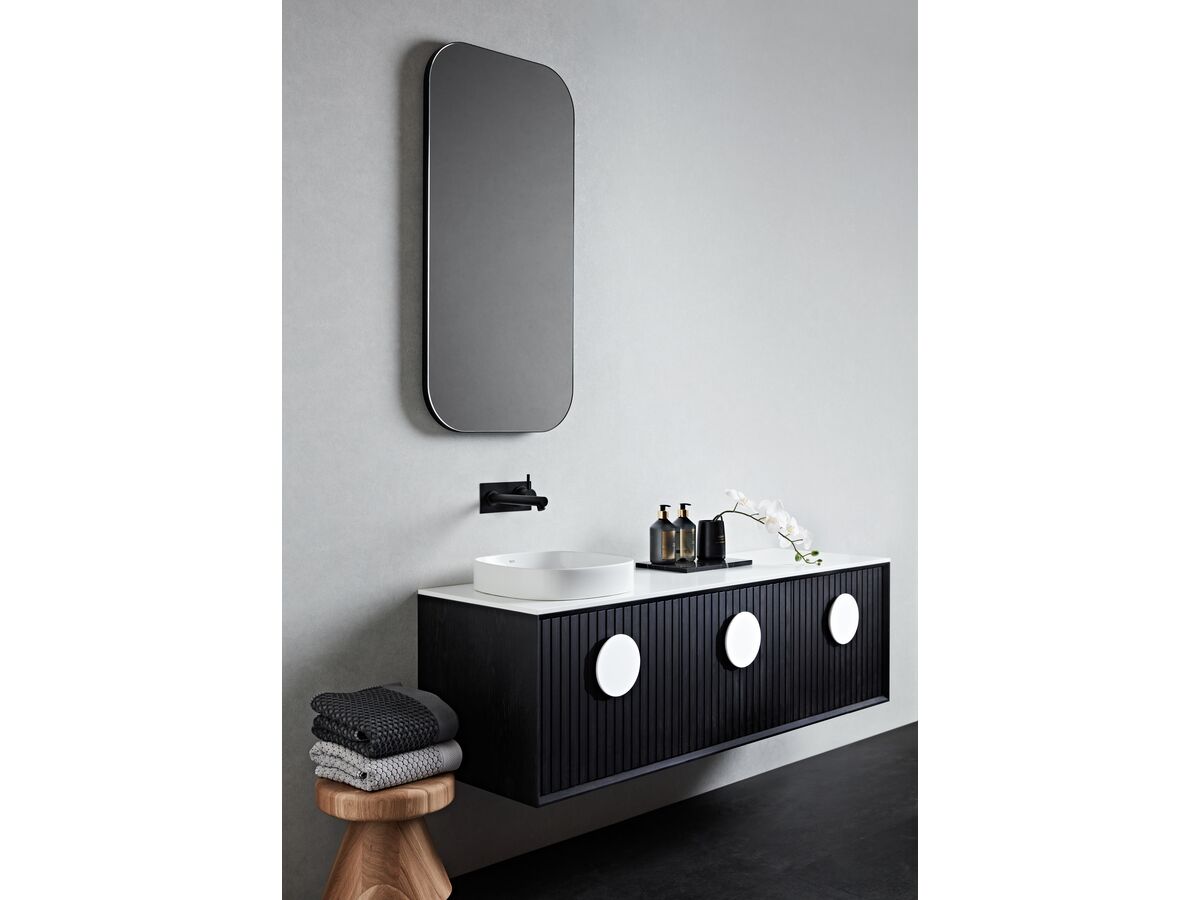 ISSY Halo III Vanity Unit and ISSY Z1 Oval Mirror