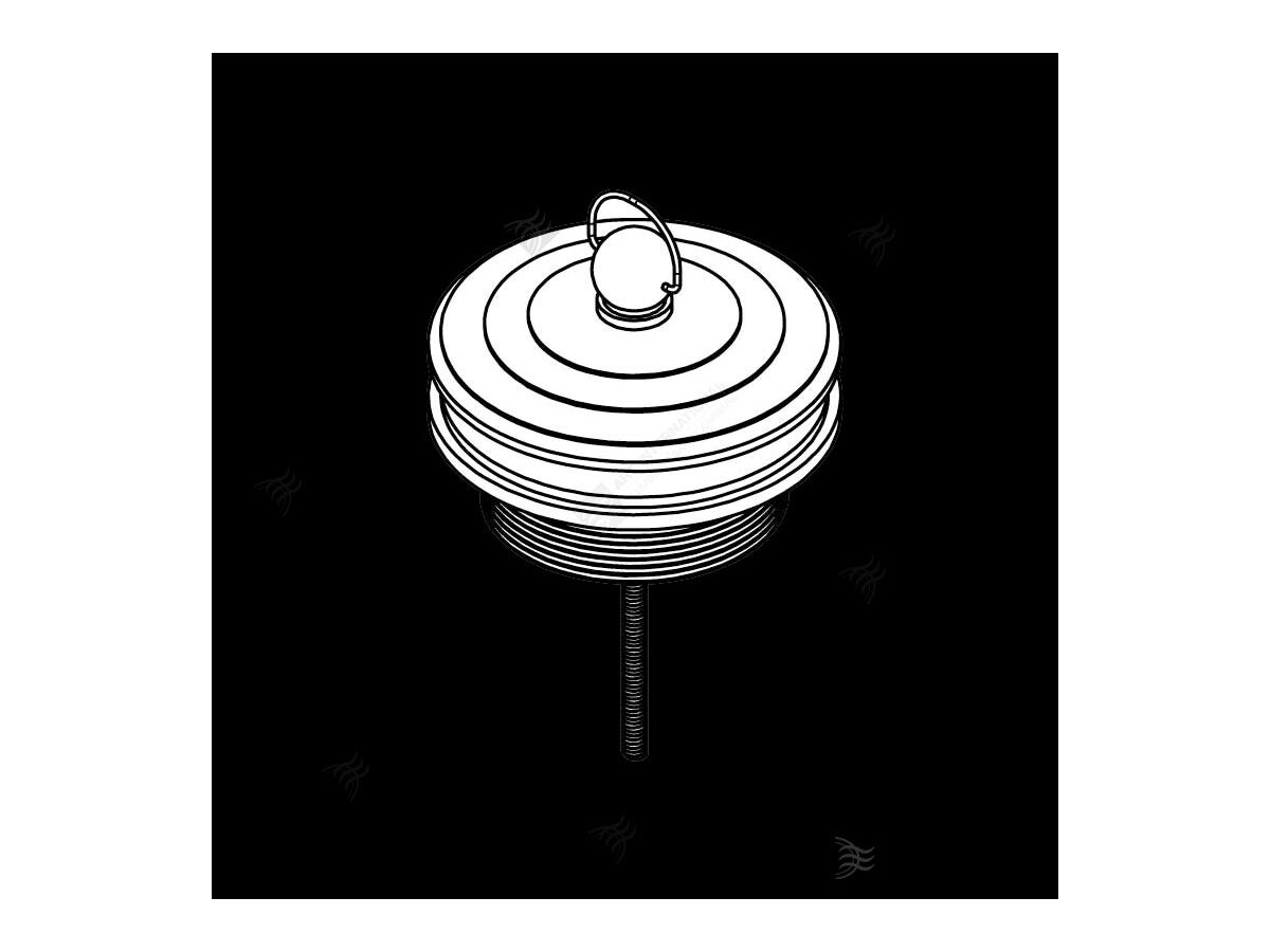Brass Euro Plug and Waste 32 x 40mm with Deluxe Plug Chrome