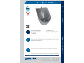 Technical Guide - Britex Wall Hung Urinal (5 Star)