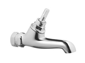 Standard Female Angle Bib Less Handle & Button Chrome