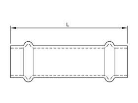 >B< Press Stainless Steel Slip Coupling