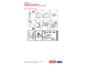 Installation Instructions - Franke Ancona ANX110-48 Single Bowl Undermount Sink Only Stainless Steel