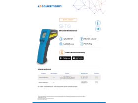 Data Sheet - Sauermann Infrared Thermometer Integrated LCD Diplay SiTI3