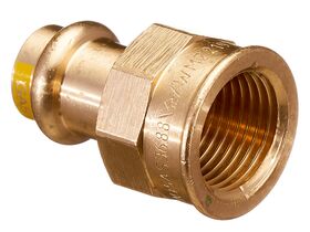 >B< Press Gas Female Coupling 15mm x 1/2" BSP"