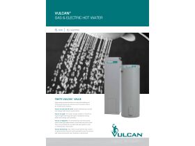 Specification Sheet - Vulcan Electric Hot Water System