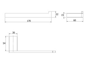 Milli Edge Toilet Roll Holder Chrome