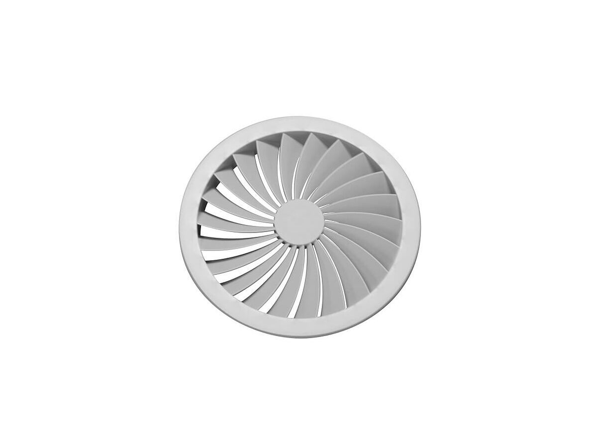 Elevent Ceiling Diffuser Swirl White