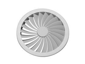 Elevent Ceiling Diffuser Swirl White