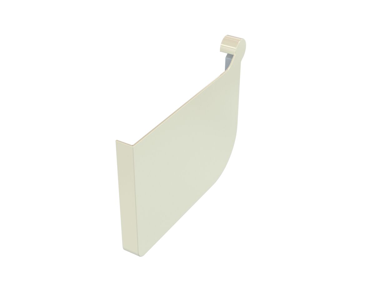 Quad Stop End Plate 115mm Left Hand Classic Cream