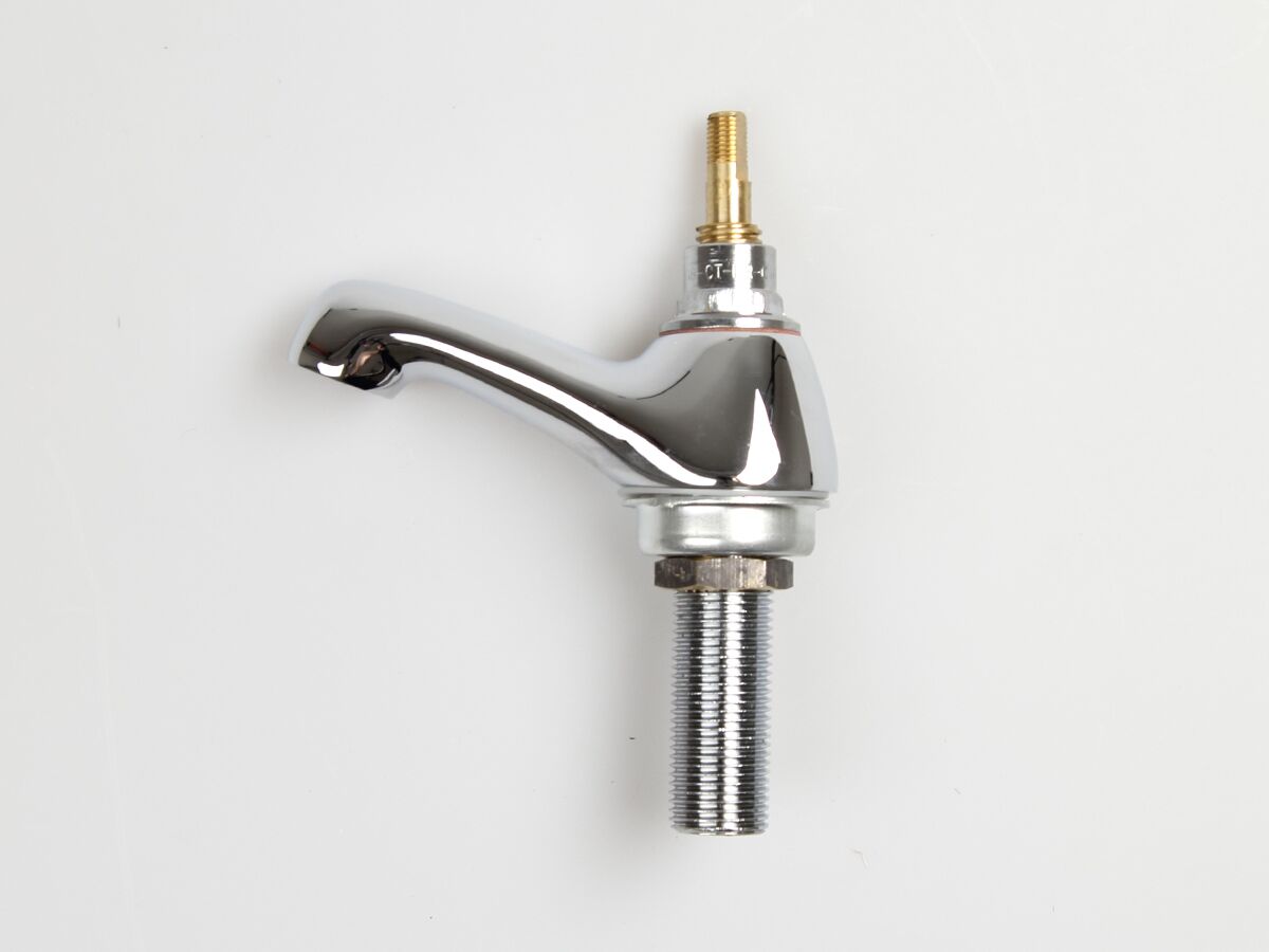 Standard Pillar Taps Less Handle & Button Chrome