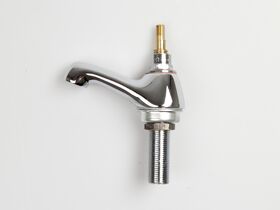 Standard Pillar Taps Less Handle & Button Chrome