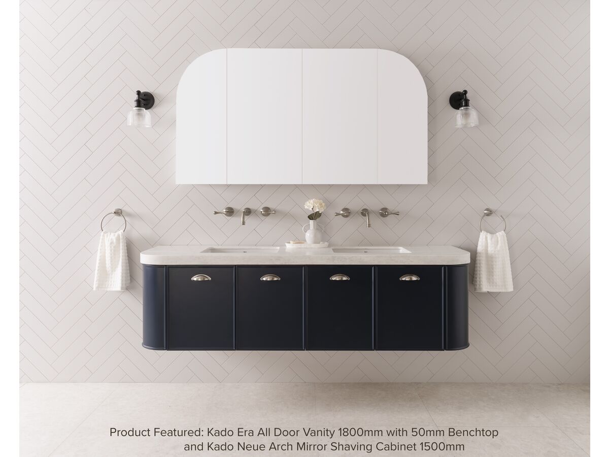 Kado Neue Arch 4 Door Mirror 1500mm from Reece