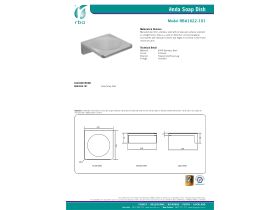 Specification Sheet - Enda Soap Dish 110mm Polished Stainless Steel