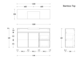 Posh Domaine Semi Recessed Vanity Unit