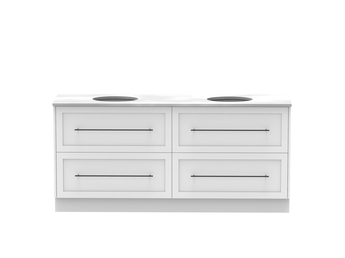 Kado Lux 1800mm All Drawer Floor Mounted Vanity Unit 4 Drawers Double