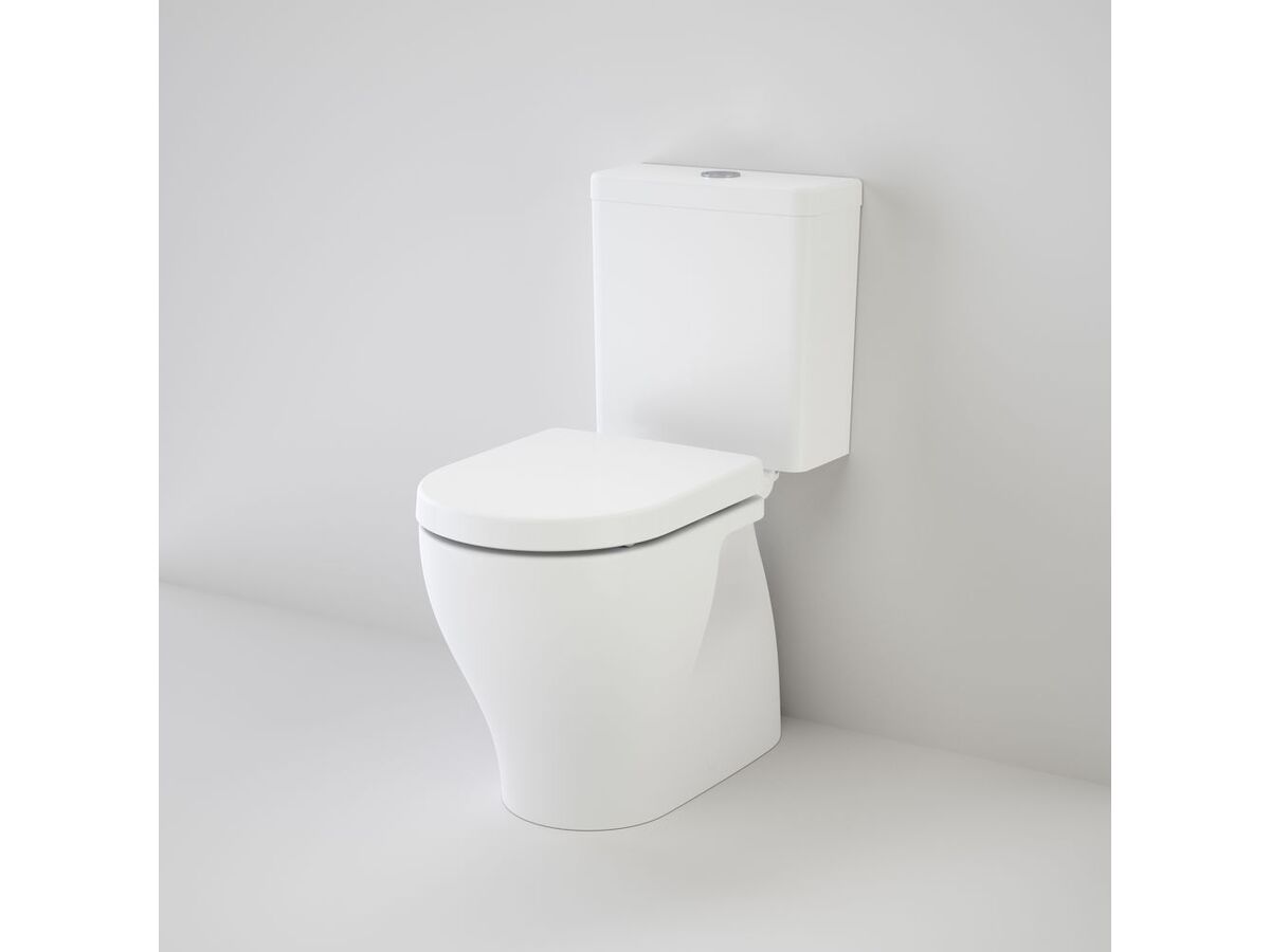 Caroma Luna Cleanflush Close Coupled S Trap Back Entry Toilet Suite Xena Soft Close Seat White (4 Star)