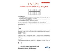 Installation Instructions - ISSY Cloud II Wall Hung Vanity Unit Semi Inset