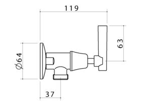 Dorf Capella Washing Machine Stops Chrome
