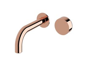 Milli Pure Progressive Wall Basin Mixer System 160mm Rose Gold (3 Star)