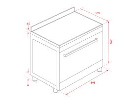 Inalto Freestanding Oven 900mm