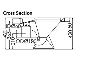 3Monkeez Pedestal Pan P Trap Stainless Steel (3 Star)